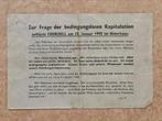 Propaganda pamflet uit granaat 1945, Ophalen of Verzenden, Landmacht, Engeland, Overige typen
