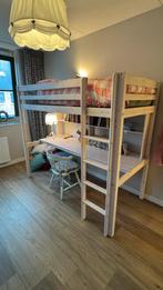 Hoogslaper met bureau - ruimtebesparend! (kleur whitewash), Ophalen, Gebruikt, 90 cm, 200 cm