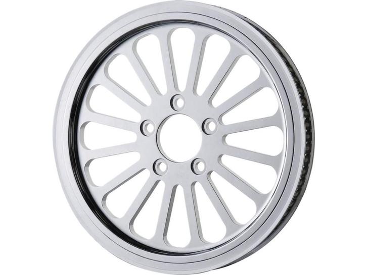 Pulley zwart of chroom div maten op voorraad, (fat spokes), Motoren, Onderdelen | Harley-Davidson, Nieuw, Ophalen of Verzenden