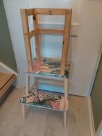 Ikea hack learning tower met vrolijk printje, Ophalen, Gebruikt, Overige typen