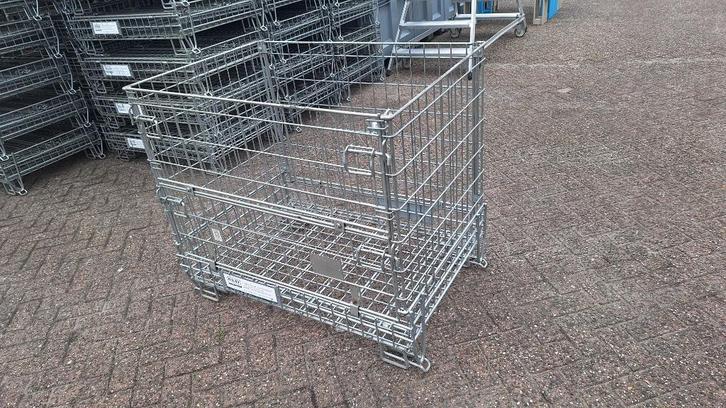 gaasbox gaaspallet palletbox metaal voorraadbox 120x80x100, Doe-het-zelf en Verbouw, Kratten en Dozen, Gebruikt, Overige typen