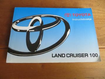 Instructieboek Toyota Land Cruiser 100 4.7 V8, 4.2 TD 1998 beschikbaar voor biedingen