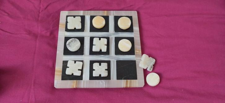 Natuurstenen Boter Kaas Eieren Spel, Hobby en Vrije tijd, Gezelschapsspellen | Bordspellen, Nieuw, Een of twee spelers, Ophalen of Verzenden