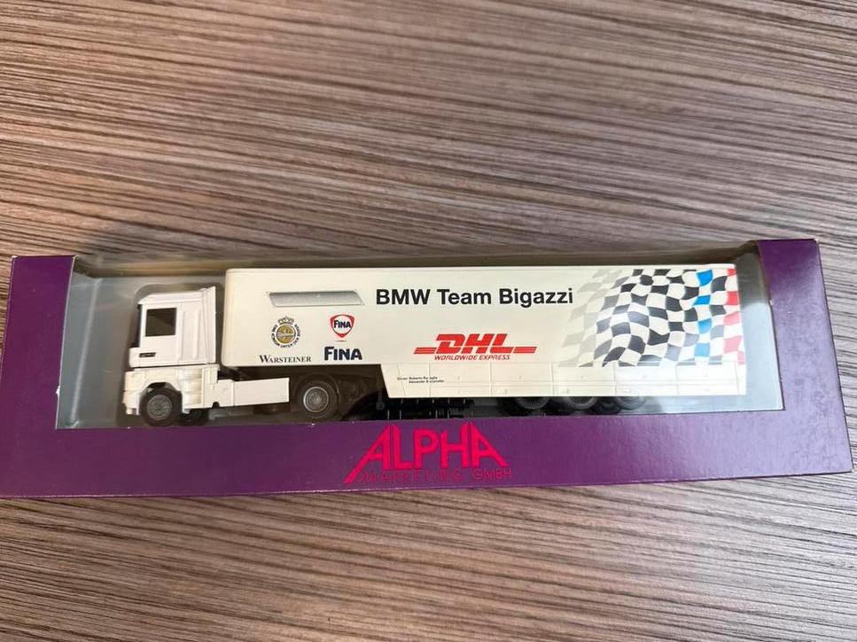BMW Team Bigazzi Race Transporter Renault AE Magnum - OVP, Hobby en Vrije tijd, Modelauto's | 1:87, Ophalen of Verzenden, Nieuw