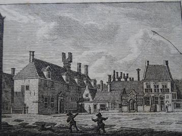 Gravure stads weeshuis Leeuwarden, KF Bendorp 1793  beschikbaar voor biedingen