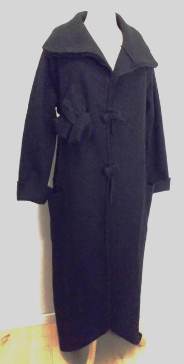Lange zwarte wollen jas van designer Jean Marc Philippe! 44 beschikbaar voor biedingen