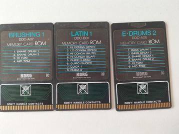 korg DDC drum sound cards beschikbaar voor biedingen