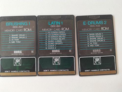 korg DDC drum sound cards, Muziek en Instrumenten, Drumcomputers, Gebruikt, Korg, Ophalen of Verzenden