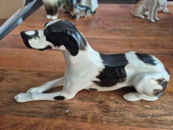 Beeld Deense dog hond porselein lomonosov  beschikbaar voor biedingen