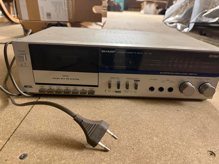 Sharp RT-150 stereocassettedeck.  Vintage, Audio, Tv en Foto, Cassettedecks, Ophalen of Verzenden