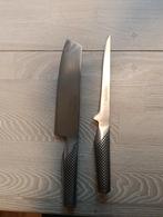 Global Messen Set: Nakiri & Uitbener, Ophalen of Verzenden, Zo goed als nieuw, Rvs of Chroom, Vaatwasserbestendig