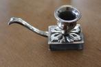 luciferhouder/kaarshouder/kandelaar verzilverd, Antiek en Kunst, Antiek | Goud en Zilver, Ophalen of Verzenden, Zilver
