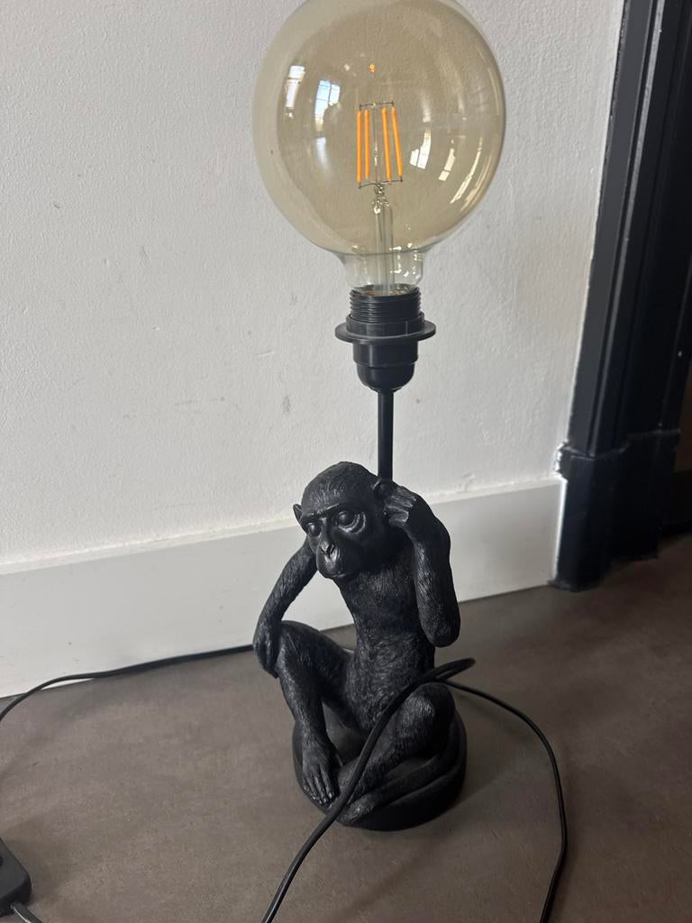 Leuke Monkey Tafellamp in Zeer Goede Staat, Ophalen of Verzenden, Zo goed als nieuw, Kunststof, Minder dan 100 cm