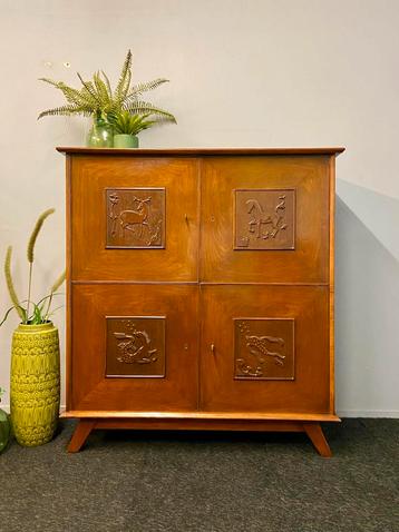 Vintage design kast jaren 50/60 retro midcentury highboard beschikbaar voor biedingen