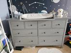 Grijze ikea hemnes met 8 lades, Huis en Inrichting, Kasten | Ladekasten, Ophalen, 5 laden of meer, 150 tot 200 cm, Zo goed als nieuw