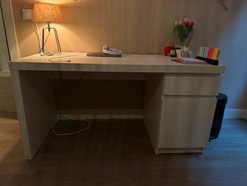 Malm bureau ikea wit - afbeelding 1