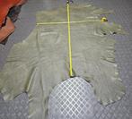 Rund - Leer Dark Olive(zie omschrijving!), Leer of Kunstleer, Nieuw, Ophalen of Verzenden, 30 tot 120 cm