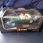 Jaguar E-type Roadster Bburago groen, Hobby en Vrije tijd, Modelauto's | 1:18, Ophalen of Verzenden, Zo goed als nieuw, Bburago