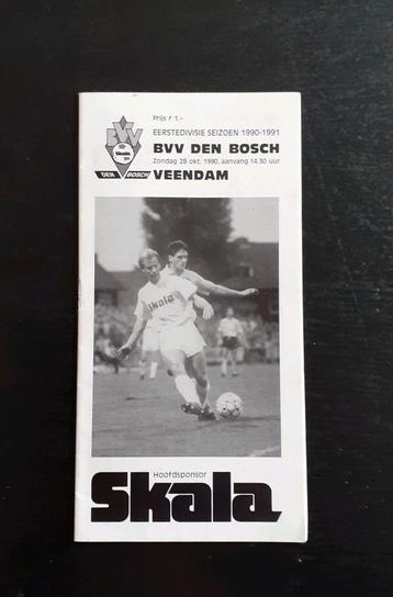 Programma BVV Den Bosch - Veendam 1990-1991. beschikbaar voor biedingen