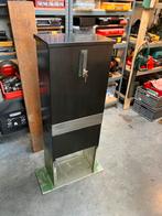Rvs 304 buitenkast met rvs grondsokkel., Tuin en Terras, Ophalen, Gebruikt, Metaal, Overige typen