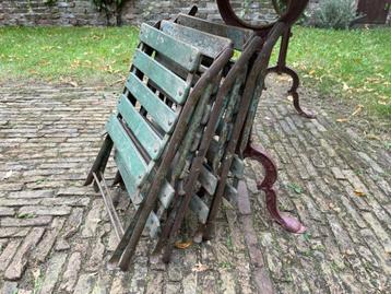 3 x opvouwbare opklapbare Bistrostoelen Tuinstoelen Frans beschikbaar voor biedingen