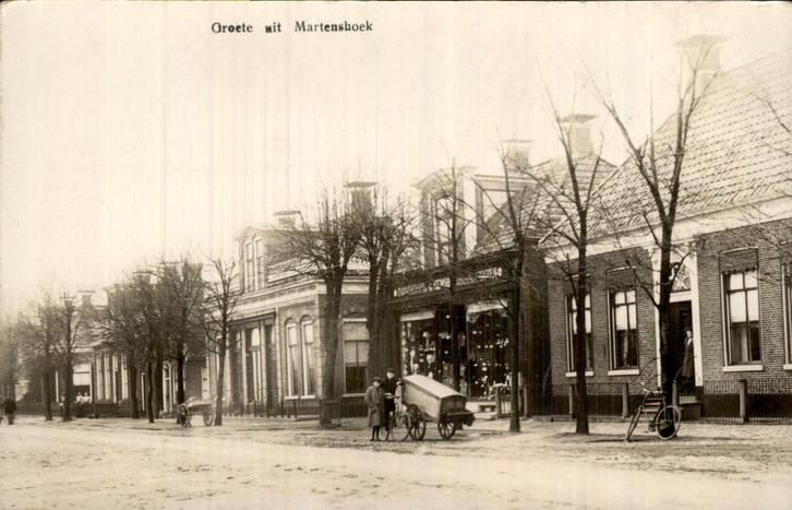 Martenshoek - Fotokaart - Winkel, Verzamelen, Ansichtkaarten | Nederland, Ongelopen, Groningen, Voor 1920, Ophalen of Verzenden