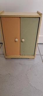 Vintage authentiek kastje voor poppenkleertjes, Ophalen of Verzenden, Gebruikt, Overige typen