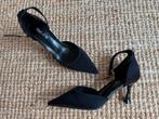 Satijnen pumps maat 40, met diabolo hakjes, Pumps, Zwart, Nieuw, Ophalen of Verzenden