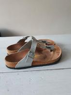Birkenstock slippers zilver 38, Slippers, Ophalen of Verzenden, Gedragen, Birkenstock