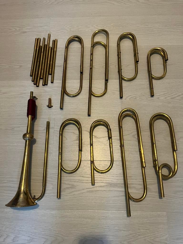 Baroktrompet - professioneel en compleet, Muziek en Instrumenten, Ophalen of Verzenden, Gebruikt, Overige typen, Met koffer