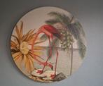 NIN-NIT schilderij Beach Flamingo - rond 90 cm, Nieuw, Ophalen of Verzenden, Schilderij, 75 tot 100 cm