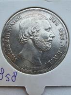 2.5 gulden 1858/ rijksdaalder 1858, Koning Willem III, Zilver, Ophalen of Verzenden, Losse munt