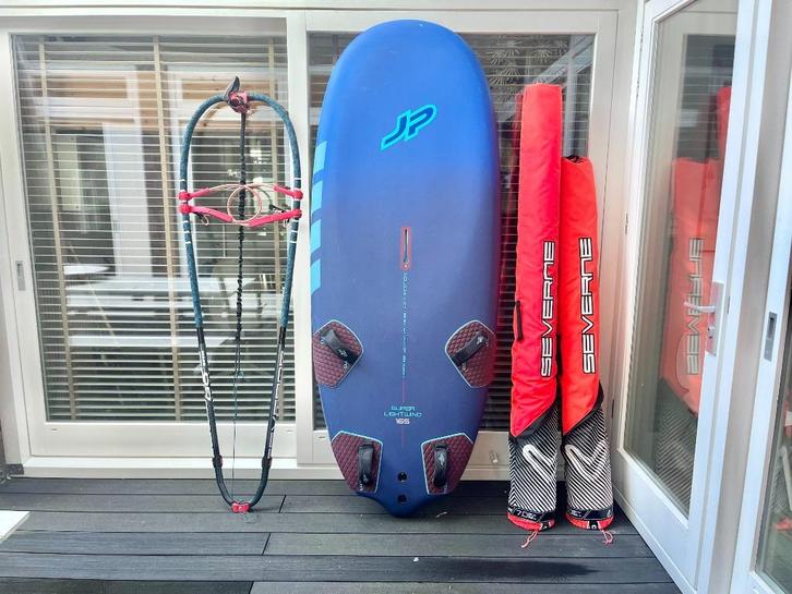 JP Australia Super Lightwind LXT Edition Freerace full set, Watersport en Boten, Windsurfen, Zo goed als nieuw, Complete set, Minder dan 250 cm