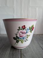 Vintage Bloempot Rozen Flora Holland, Gebruikt, Rond, Aardewerk, Tuin
