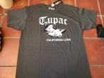 Tupac shakur california love t-shirt graphite maat L nieuw, Nieuw, Ophalen of Verzenden