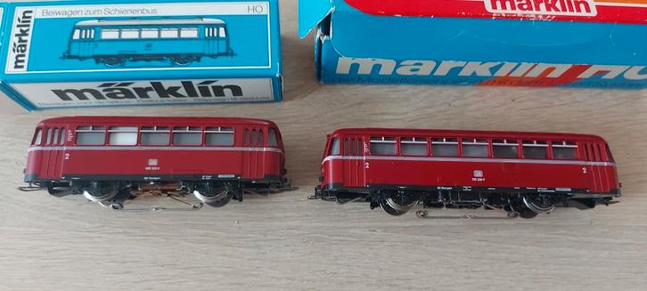 2 delige Märklin DB Schienenbus artnr 3016+4018 in ovp, Hobby en Vrije tijd, Modeltreinen | H0, Zo goed als nieuw, Wagon, Wisselstroom