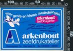Sticker: Arkenhout Zeefdrukatelier - Herveld, Ophalen of Verzenden, Zo goed als nieuw, Bedrijf of Vereniging