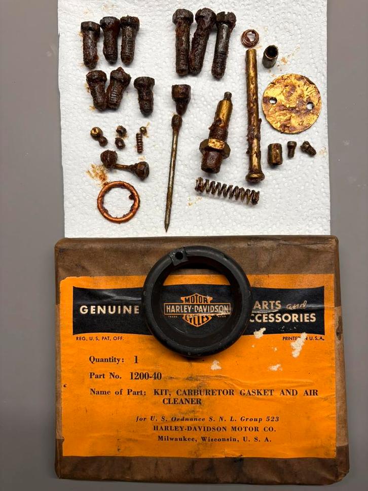 Harley WLA WLC M-88 carburateur revisieset, Motoren, Onderdelen | Harley-Davidson, Nieuw, Ophalen of Verzenden