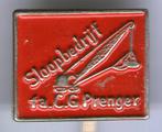Sloopbedrijf fa. C.G. Prenger dragline speldje ( E_229 ), Verzamelen, Verzenden, Zo goed als nieuw, Transport, Speldje of Pin