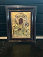 Antieke grote Icoon ❤️ Maria met Kindje, engeltjes, Ophalen of Verzenden