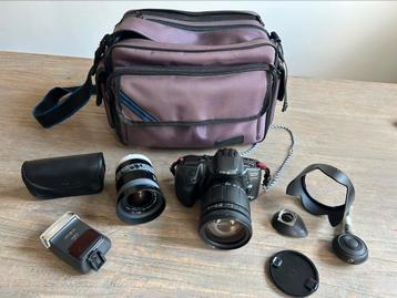 Complete Minolta Dynax 500 si spiegelreflexcamera + zoomlens beschikbaar voor biedingen