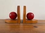 Vintage Boekensteunen met Rode Ballen, Huis en Inrichting, Woonaccessoires | Overige, Ophalen, Gebruikt