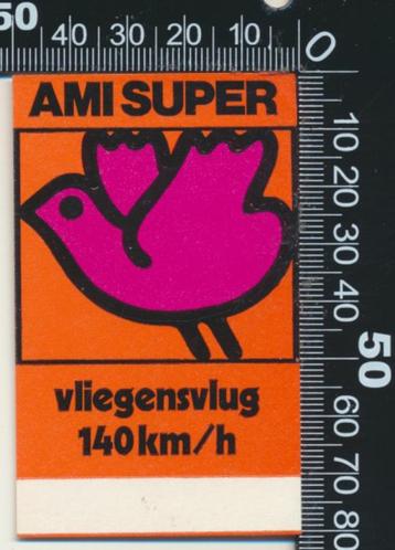 Sticker: Ami Super - Vliegensvlug 140 kmh beschikbaar voor biedingen
