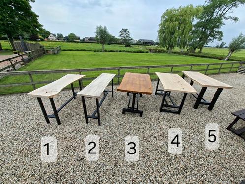 PARTIJ STATAFELS MET BOOMSTAM BLAD, Huis en Inrichting, Tafels | Statafels, Nieuw, Ophalen