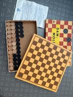 Dambord met stenen - Spika Dam-Molf, Hobby en Vrije tijd, Gezelschapsspellen | Bordspellen, Een of twee spelers, Ophalen of Verzenden