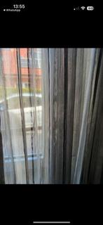 8 stuks grijze gordijnen | 250cm lang, Huis en Inrichting, Stoffering | Gordijnen en Lamellen, 100 tot 150 cm, 200 cm of meer