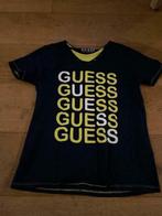 T-shirt Guess donkerblauw geel maat 152, Kinderen en Baby's, Kinderkleding | Maat 152, Jongen, Guess, Zo goed als nieuw, Shirt of Longsleeve