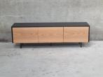 !!ACTIE!! Tv-meubel Thomas zwart/blank eiken