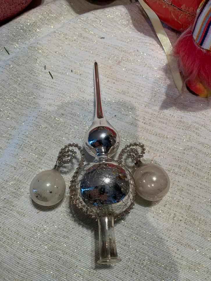 Kerstboom piek met bollen, Diversen, Kerst, Zo goed als nieuw, Ophalen of Verzenden