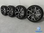 VW Golf 8 GTI GTD R 5H Estoril look 18 inch zwarte velgen 5x